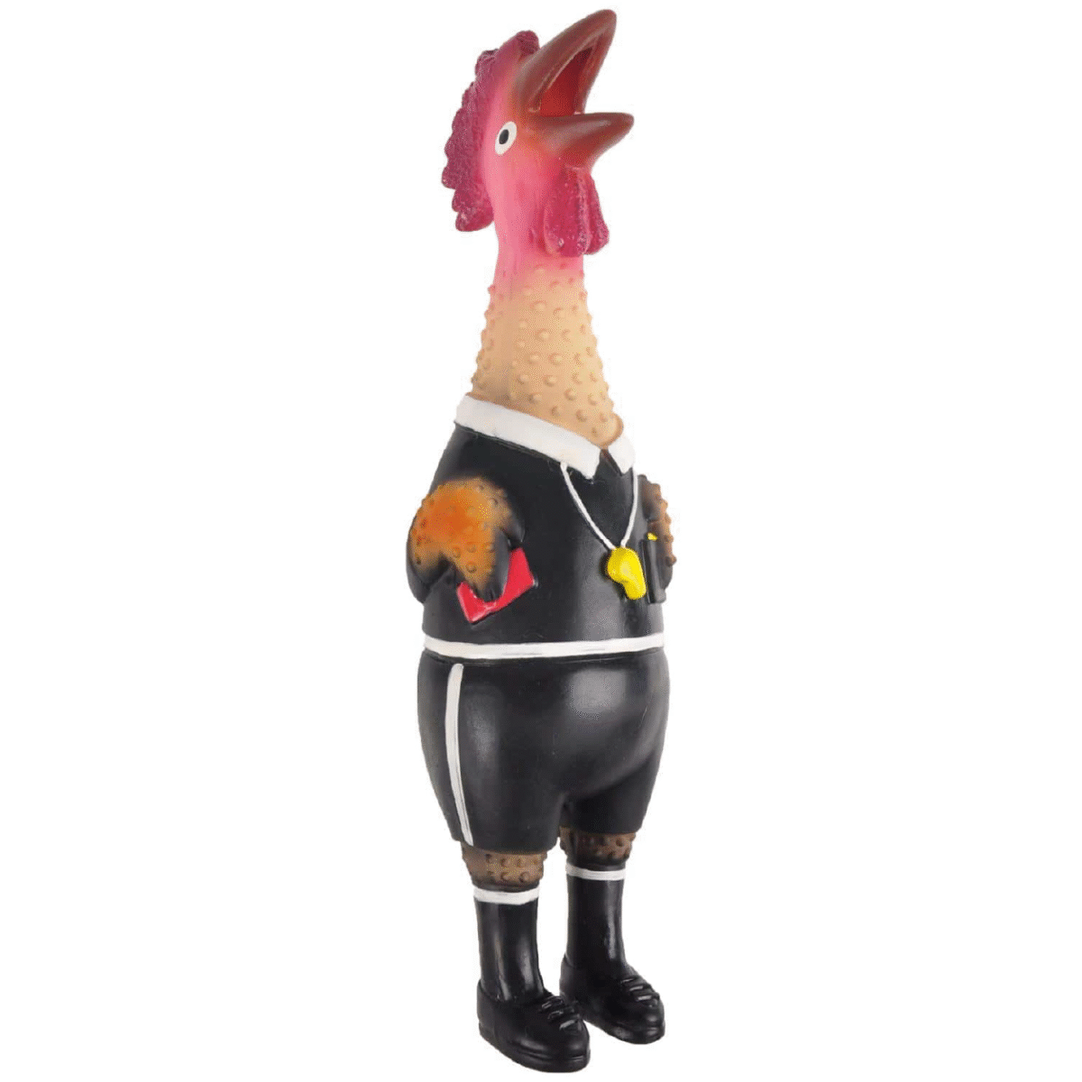 SOCCER LATEX CHICKEN REFEREE 24CM - Image 1