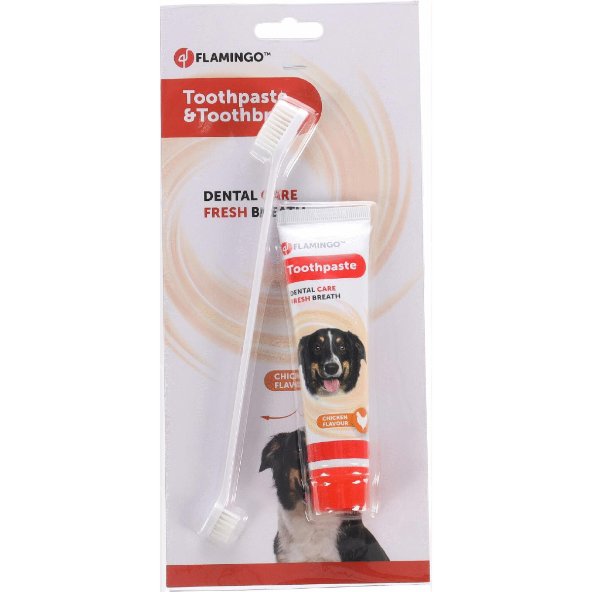 TOOTH PASTE DAFRA CHICKEN FLAVOUR + TOOTH BRUSH 8 კბილის პასტა ქათმის გემოთი - Image 1