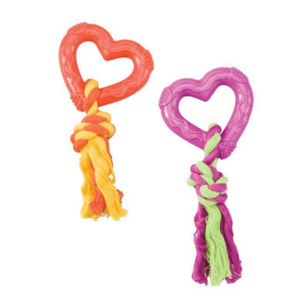 TPR HEART WITH ROPE 8CM ASSORTMENT