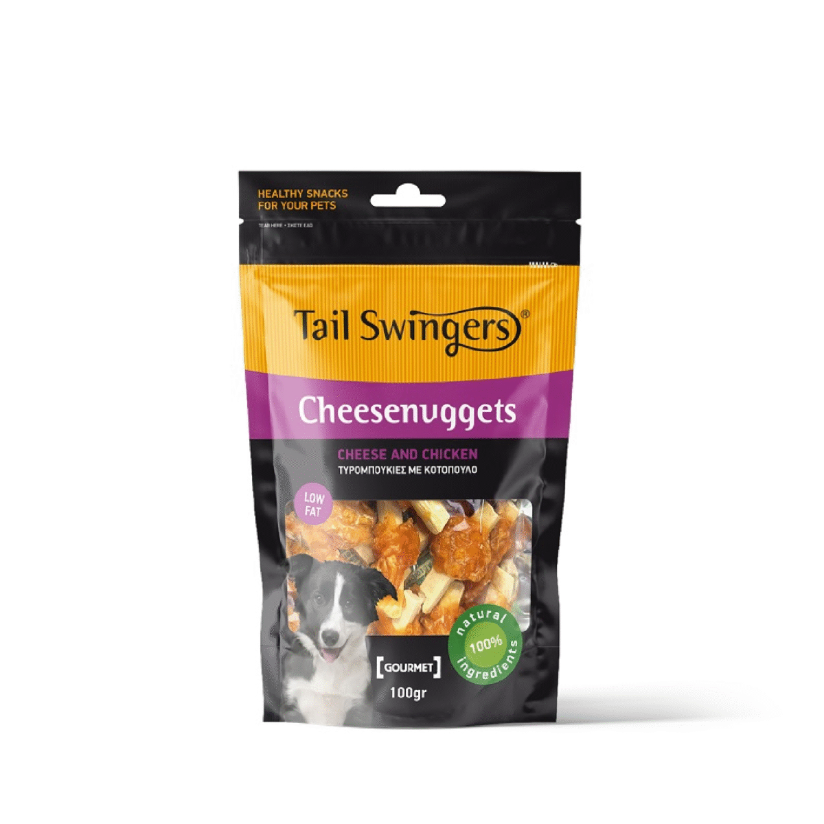 Tailswingers CHEESE NUGGETS WITH CHICKEN 100 gr - Image 1