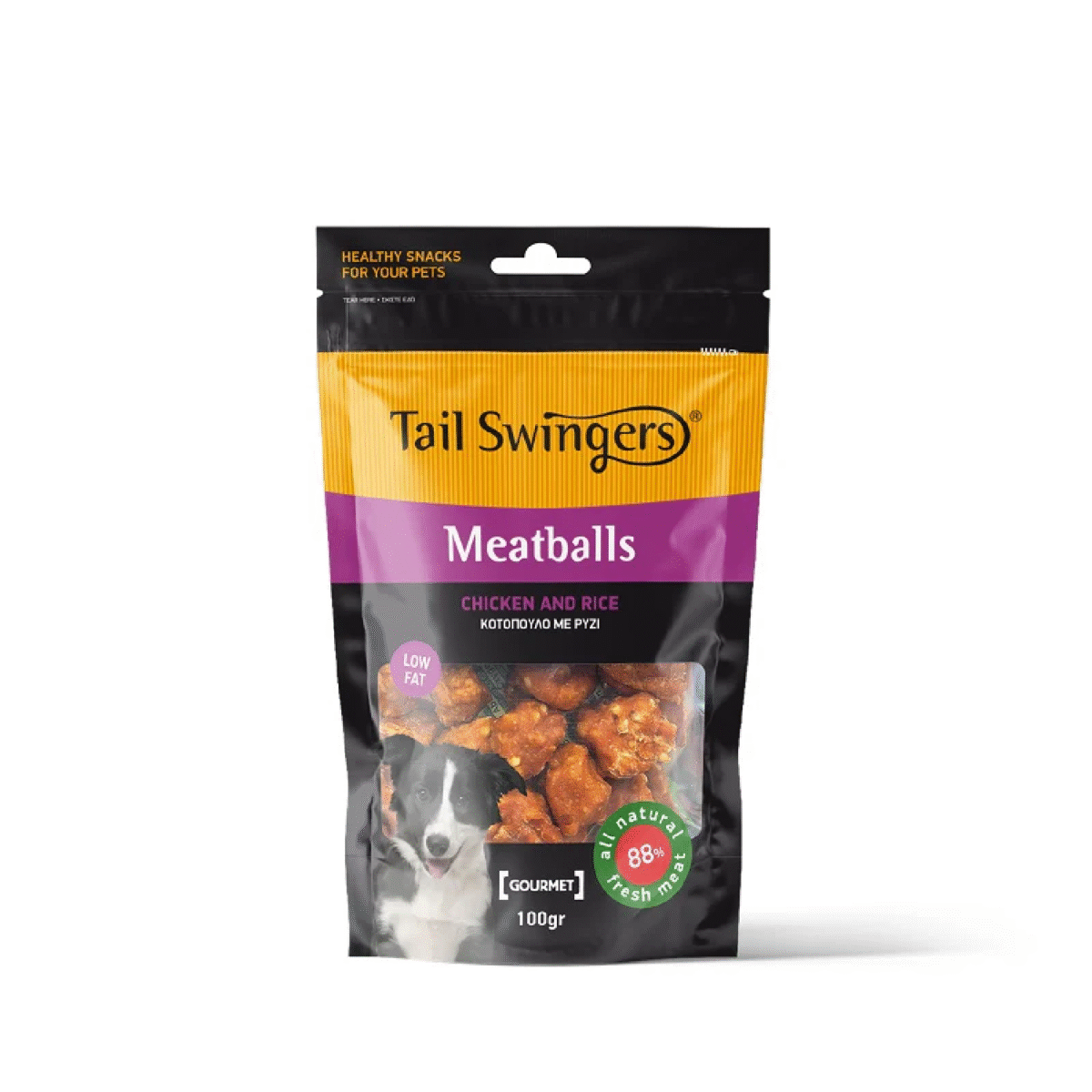 Tailswingers MEATBALLS CHICKEN & RICE 100 gr - Image 1