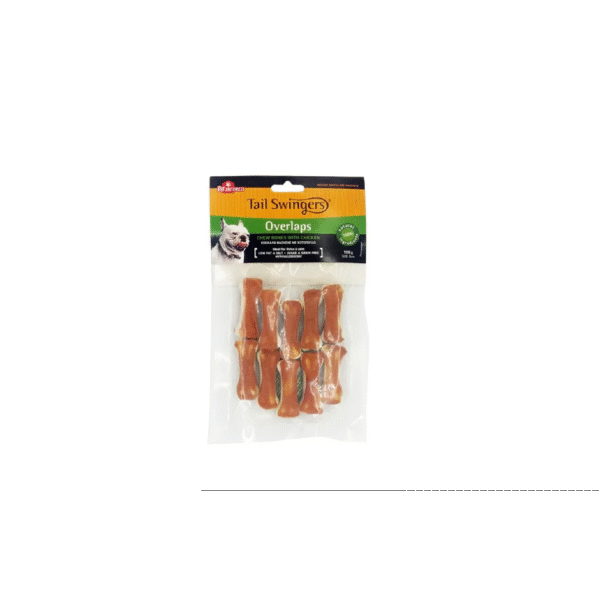 Tailswingers  OVERLAPS CHEW BONE 5cm with CHICKEN 100gr