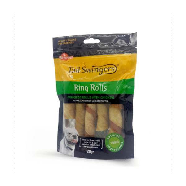 Tailswingers RING ROLLS with CHICKEN  120gr 5pcs