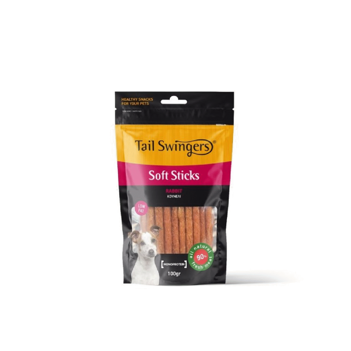 Tailswingers SOFT STICKS WITH RABBIT 100 gr - Image 1