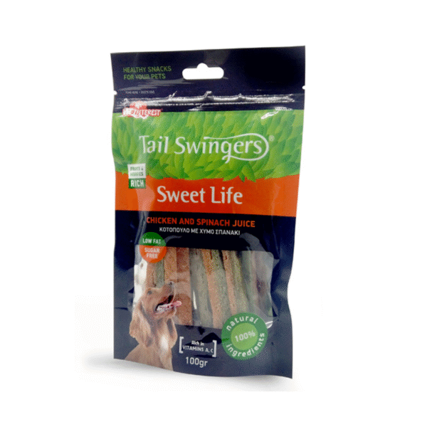Tailswingers STRIPES SPINACH WITH CHICKEN 100 gr