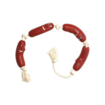 VINYL SAUSAGE ON ROPE 70CM  სათამაშო სოსისი თოკზე 70სმ