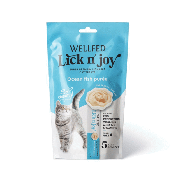 WELLFED LICK N' JOY OCEAN FISH (5*14gr) 70gr