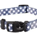 COLLAR SALOME GREY/WHITE S 30-45CM 15MM