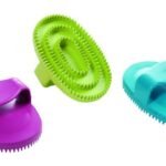 RUBBER OVAL GROOMING BRUSH BUDDHA რეზინის ოვალური ფუნჯი