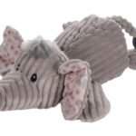 ძაღლის რბილი სათამაშო სპილო - ნაცრისფერი 23x36x10სმ