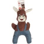 ძაღლის სათამაშო ვირი - ყავისფერი 34სმ / DT farmi donkey brown 34cm