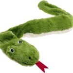 ძაღლის სათამაშო ფუმფულა მწვანე გველი 80სმ