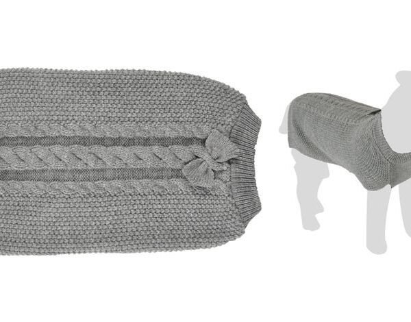 ძაღლის სვიტერი ნაცრისფერი 30სმ / Sweater Sienna grey 30cm