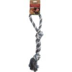 DT COTTON JIM TUG ROPE 2 KNOTS BLUE/WHITE/GREY 55CM