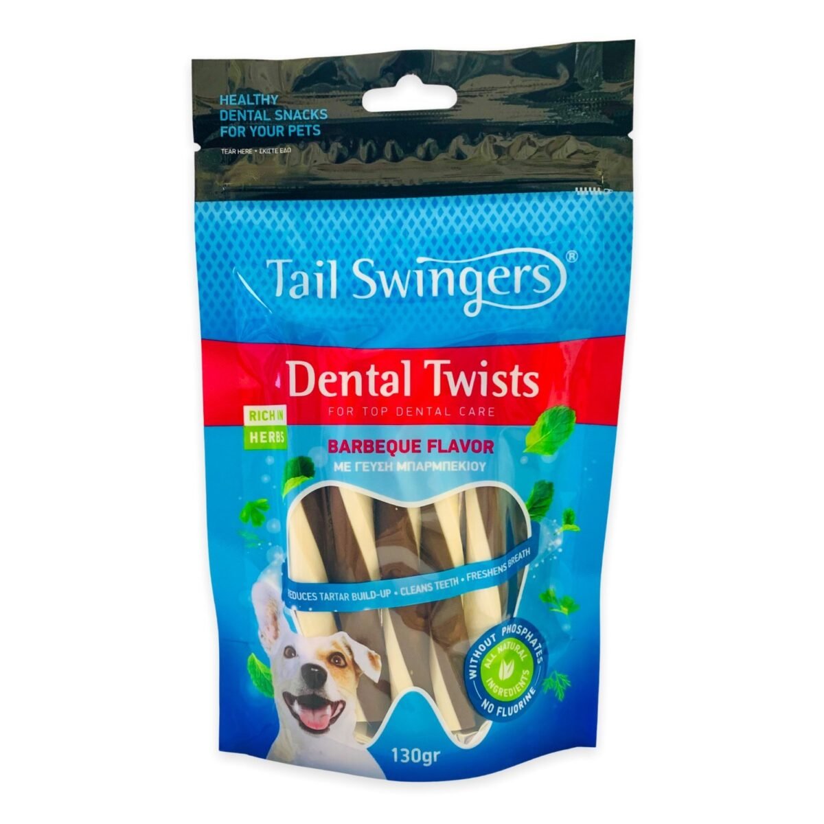 Tailswingers DENTAL TWIST ROLL BARBEQUE 130gr - Image 1
