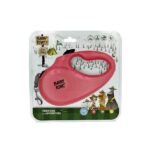 ძაღლის რეგულირებადი სატარებელი ვარდისფერი  XS. 3მ / 12კგ / Retractable tape leash, pink, XS , 3m up to 12 kg