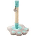 კატის სათამაშო-საფხაჭნი 28x28x42 სმ / Scratching tree cya 2 turquosie/grey 28x28x42cm
