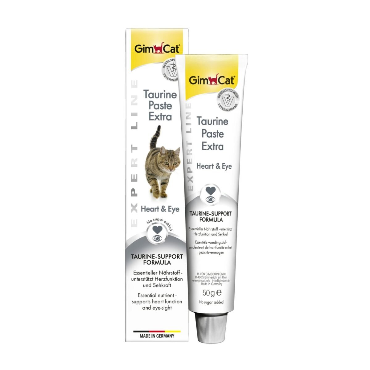 პასტა კატებისთვის ტაურინით 50გრ / Gimborn GimCat Expert Line Taurine Extra pasta 50gr - Image 1