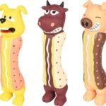 ძაღლის სათამაშო ლატექსის 21სმ / DT Latex hot dog 21cm ass