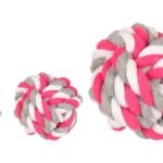 DT COTTON JIM BALL FUCHSIA/WHITE/GREY 15 CM