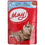 მიაუ ჟელე-კატის საკვები თევზით  80 გრ