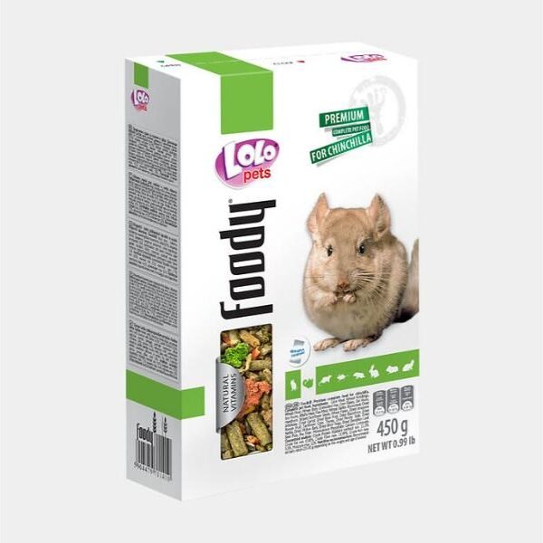 საკვები შინშილასთვის 450გრ / Foody Premium food for chinchillas 450gr