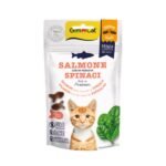 ხრაშუნა სასუსნავი კატებისთვის ორაგული&ისპანახი 50გრ / GC crunchy snack Salmon with a touch of Spinach 50g