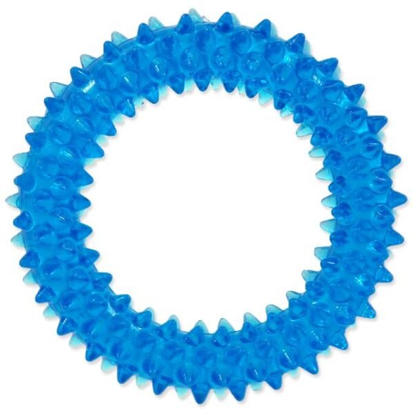 ძაღლის სათამაშო რეზინის რგოლი ლურჯი 7სმ / Dog Toy puppy ring blue 7cm