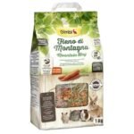 გიმბის მთის თივა სტაფილოთი მღრღნელებისა და კურდღლებისთვის 1კგ / Gimbi Mountain Hay with Carrots for rodents and pet rabbits 1kg