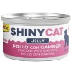 GimCat  ქათამი კრევეტებით ჟელეში 70გრ / GimCat ShinyCat Jelly Chicken with Shrimps 70gr