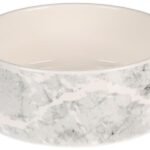 საკვებისა და სასმელის თასი ღია ნაცრისფერი ზომა:16,5x16,5x6,5სმ - 900მლ - ∅ 16,5სმ / Feeding and drinking bowl Marmi Round Light grey size:16,5x16,5x6,5cm - 900ml - ∅ 16,5cm