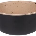 თასი სასმელი/საკვები - შავი ზომა: A: 15,5სმ B: 7სმ C: 11,5სმ - 920 მლ/ Feeding and drinking bowl Dimi Round Black size: A:15,5cm B:7cm C:11,5cm - 920ml