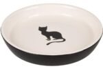 კერამიკის თასი შავი&თეთრი 180მლ 15სმ / Feeding dish Nala Round Black & White 180ml 15cm