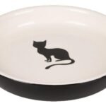 კერამიკის თასი შავი&თეთრი 180მლ 15სმ / Feeding dish Nala Round Black & White 180ml 15cm