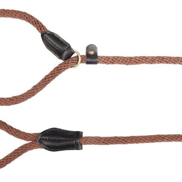 ძაღლის საბელი მუქი ყავისფერი 165 სმ 12მმ/ Pull-Stop Leash Ranger Dark Brown 165cm 12mm