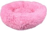 მრგვალი ფუმფულა საწოლი - ვარდისფერი 50სმ / Basket Krems Round Flamingo pink 50cm