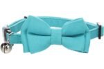 კატის საყელო ბაფთით - ცისფერი 20-35სმ 10მმ / Cat Collar with bow tie Lomi Light blue 20-35cm 10mm - Image 2