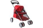 ეტლი ძაღლებისთვის - წითელი 45x76x90,5სმ / Buggy Damio Red 45x76x90,5cm - Image 2