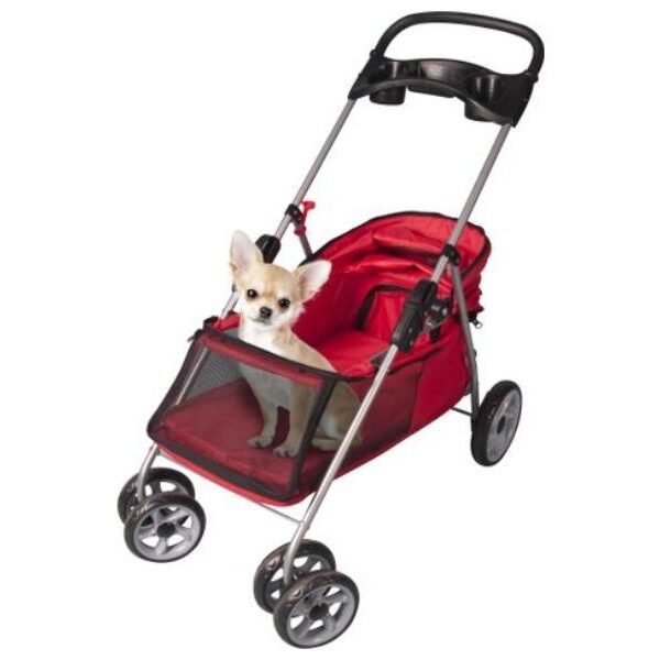 ეტლი ძაღლებისთვის - წითელი 45x76x90,5სმ / Buggy Damio Red 45x76x90,5cm