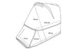 ეტლი ძაღლებისთვის - წითელი 45x76x90,5სმ / Buggy Damio Red 45x76x90,5cm - Image 8