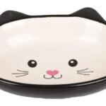 საკვებისა და სასმელის თასი 170მლ  ∅-14სმ / Feeding and drinking bowl Isa Black & White 170ml - ∅ 14cm