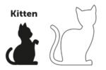 კნუტის საყელო ცისფერი 15-25სმ 10მმ / Collar Kitten Arwen Light blue 15-25cm 10mm - Image 3