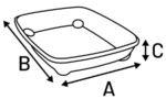 კატის ტუალეტი სხვადასხვა ფერის 28x37x6,5სმ / Cat Litter tray Palma Exoti mutiple colours 28x37x6,5cm - Image 3