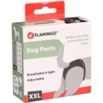 ძაღლის ჰიგიენური ტრუსი + 4 საფენი XXL - შავი / Dog pants buckle sasha + 4pads XXL-black