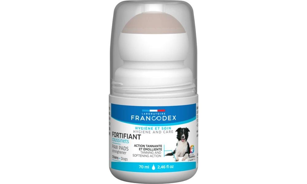 თათების გამაძლიერებელი ბურთულიანი აპლიკატორით ძაღლებისთვის 70მლ / Paw Pads Strengthener roll on for dogs 70ml - ZooLife.ge
