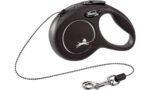Flexi – ძაღლის სატარებელი რულეტკა თოკით - შავი  XS 3მ 8კგ / Flexi Retractable leash Classic Cord Black XS 3m 8kg - Image 2