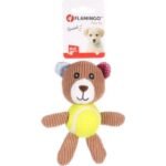 ძაღლის სათამაშო დათვი+ჩოგბურთის ბურთით 15სმ / Toy Puppy Nilak Bear with tennis ball Mix 15cm