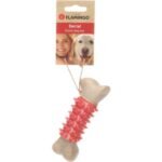 ძაღლის სათამაშო რეზინის ძვალი S 13,9x5,3x4,6სმ / Dog Toy Nyra Bone Beige S 13,9x5,3x4,6cm