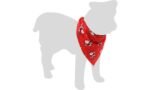 ძაღლის საშობაო ბენდენა მიკ წითელი 60x31სმ / Christmas Bandana Mik Red 60x31cm