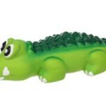 სათამაშო  ლატექსის ნიანგი "სანდო" მწვანე 11,3x34x6,5სმ / DT Toy Sundo latex Crocodile Green 11,3x34x6,5cm